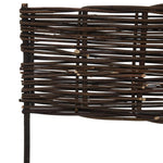 ZNTS Garden Willow Border Fences 10 pcs 120 x 35 cm 146074