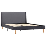 ZNTS Bed Frame Grey Fabric 120 x 200 cm 286693