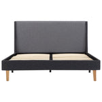 ZNTS Bed Frame Grey Fabric 120 x 200 cm 286693