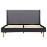 ZNTS Bed Frame Grey Fabric 120 x 200 cm 286693