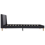 ZNTS Bed Frame Grey Fabric 120 x 200 cm 286693
