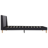 ZNTS Bed Frame Grey Fabric 120 x 200 cm 286693