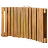 ZNTS Sun Lounger Solid Acacia Wood Brown 46650