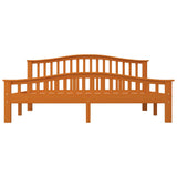 ZNTS Bed Frame Honey Brown Solid Pinewood 180x200 cm 6FT Super King 283321