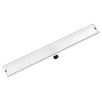 ZNTS Shower Drain Dots 103x14 cm Stainless Steel 146023