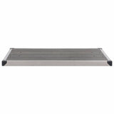 ZNTS Outdoor Shower Tray WPC Stainless Steel 110x62 cm Grey 48205