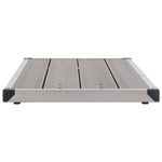 ZNTS Outdoor Shower Tray WPC Stainless Steel 110x62 cm Grey 48205