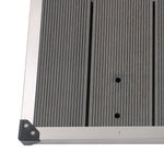 ZNTS Outdoor Shower Tray WPC Stainless Steel 110x62 cm Grey 48205