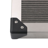 ZNTS Outdoor Shower Tray WPC Stainless Steel 110x62 cm Grey 48205