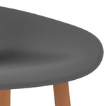 ZNTS Bar Chairs 2 pcs Grey 248160