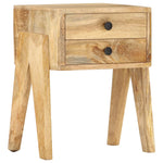 ZNTS Bedside Cabinet 40x35x50 cm Solid Mango Wood 285859