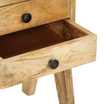 ZNTS Bedside Cabinet 40x35x50 cm Solid Mango Wood 285859