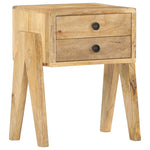 ZNTS Bedside Cabinet 40x35x50 cm Solid Mango Wood 285859