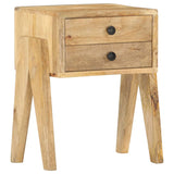 ZNTS Bedside Cabinet 40x35x50 cm Solid Mango Wood 285859