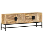 ZNTS TV Cabinet 140x30x50 cm Solid Mango Wood 285863
