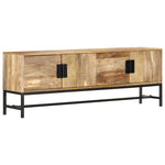 ZNTS TV Cabinet 140x30x50 cm Solid Mango Wood 285863