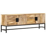 ZNTS TV Cabinet 140x30x50 cm Solid Mango Wood 285863