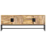 ZNTS TV Cabinet 140x30x50 cm Solid Mango Wood 285863