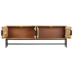 ZNTS TV Cabinet 140x30x50 cm Solid Mango Wood 285863