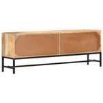 ZNTS TV Cabinet 140x30x50 cm Solid Mango Wood 285863