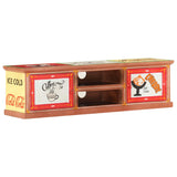 ZNTS TV Cabinet 130x30x36 cm Hand Painted Solid Mango Wood 285903