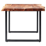 ZNTS Dining Table with Live Edges Solid Acacia Wood 200 cm 6 cm 285940