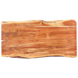 ZNTS Dining Table with Live Edges Solid Acacia Wood 200 cm 6 cm 285940