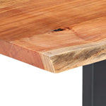 ZNTS Dining Table with Live Edges Solid Acacia Wood 200 cm 6 cm 285940