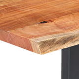 ZNTS Dining Table with Live Edges Solid Acacia Wood 200 cm 6 cm 285940
