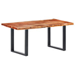 ZNTS Dining Table with Live Edges Solid Acacia Wood 200 cm 6 cm 285940