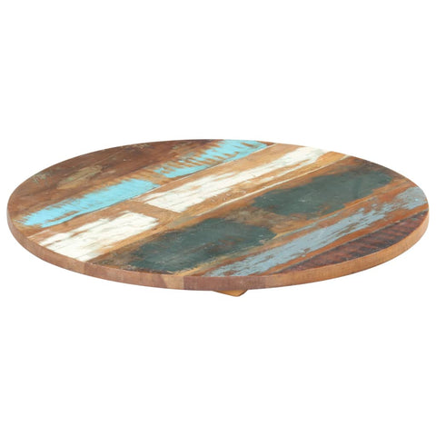 ZNTS Round Table Top 40 cm 25-27 mm Solid Reclaimed Wood 286036