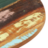 ZNTS Round Table Top 40 cm 25-27 mm Solid Reclaimed Wood 286036