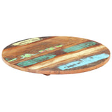 ZNTS Round Table Top 40 cm 25-27 mm Solid Reclaimed Wood 286036