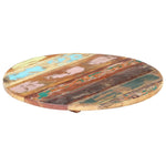 ZNTS Round Table Top 40 cm 25-27 mm Solid Reclaimed Wood 286036