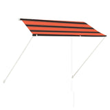 ZNTS Retractable Awning 250x150 cm Orange and Brown 145896