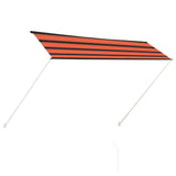 ZNTS Retractable Awning 300x150 cm Orange and Brown 145897