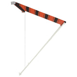 ZNTS Retractable Awning 300x150 cm Orange and Brown 145897