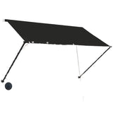 ZNTS Retractable Awning with LED 250x150 cm Anthracite 145917