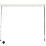 ZNTS Retractable Awning with LED 150x150 cm Cream 145922