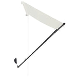 ZNTS Retractable Awning with LED 250x150 cm Cream 145924