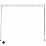 ZNTS Retractable Awning with LED 400x150 cm Cream 145927