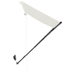ZNTS Retractable Awning with LED 400x150 cm Cream 145927