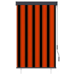 ZNTS Outdoor Roller Blind 100x250 cm Orange and Brown 145960
