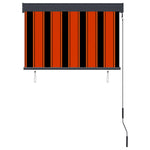 ZNTS Outdoor Roller Blind 100x250 cm Orange and Brown 145960