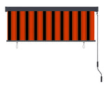 ZNTS Outdoor Roller Blind 170x250 cm Orange and Brown 145984