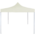 ZNTS Professional Folding Party Tent 2x2 m Steel Cream 48880