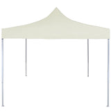 ZNTS Professional Folding Party Tent 2x2 m Steel Cream 48880