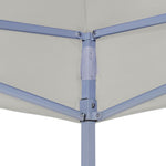 ZNTS Professional Folding Party Tent 2x2 m Steel Cream 48880
