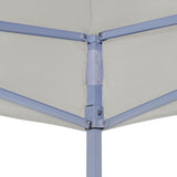 ZNTS Professional Folding Party Tent 2x2 m Steel Cream 48880