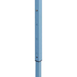 ZNTS Professional Folding Party Tent with 4 Sidewalls 3x4 m Steel Blue 48891